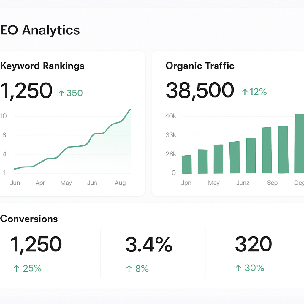 SEO Strategy and Results Dashboard
